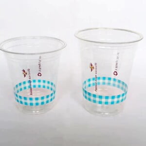 Y range fully recyclable clear cups